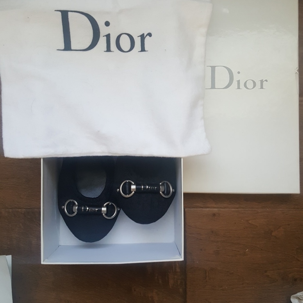 Christian Dior Discontinued Black Ballet Flats - Picture 1 of 4